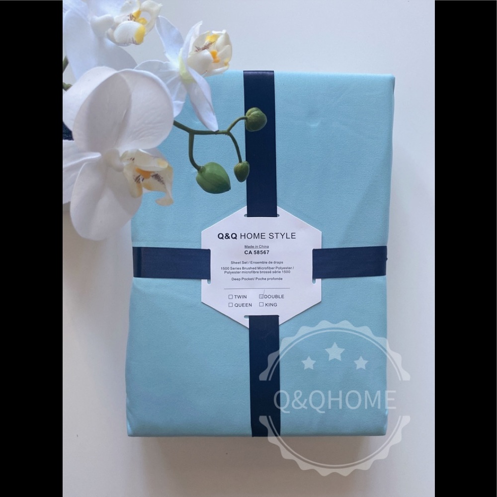4pc Super Soft Sheet Set in Spa Blue